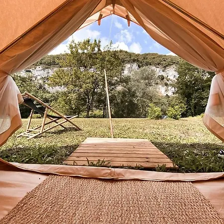 Lüks kamp alanı Lodg'Ing Nature Camp Dordogne Lacave (Lot)